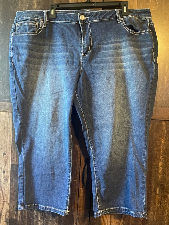Cato Denim - Cato Dark Wash Denim Capri Jeans